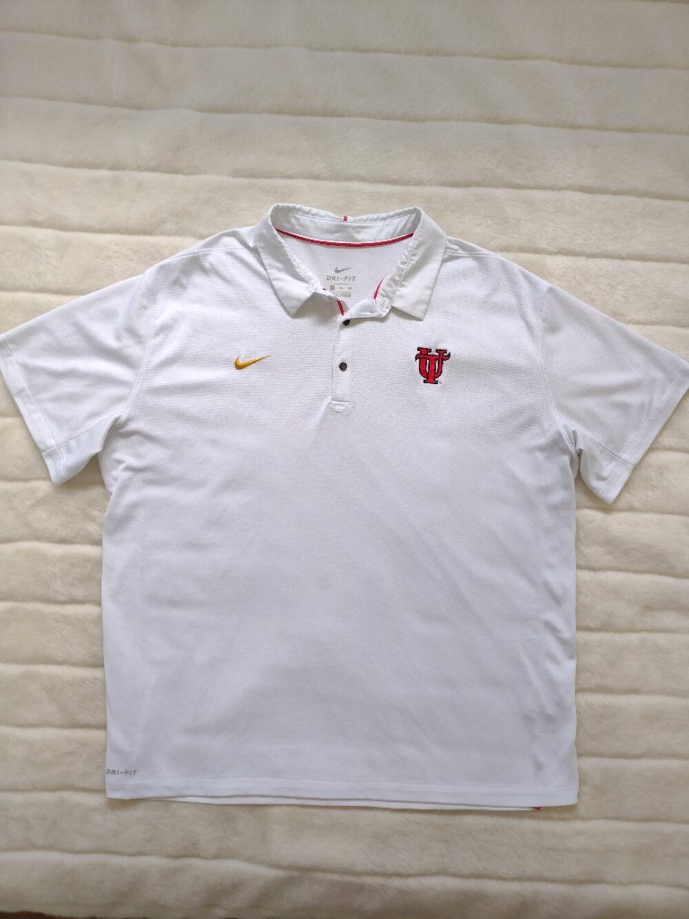 Nike Dri-Fit Polo Shirt Men's University of Tampa UT XXL White